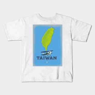 Taiwan vintage map Kids T-Shirt